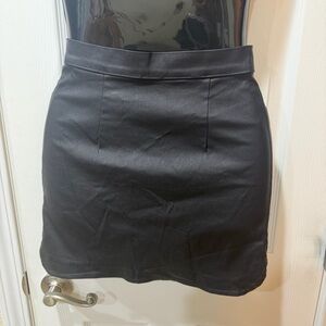 Charlotte Russe Sleek Black Mini Skirt